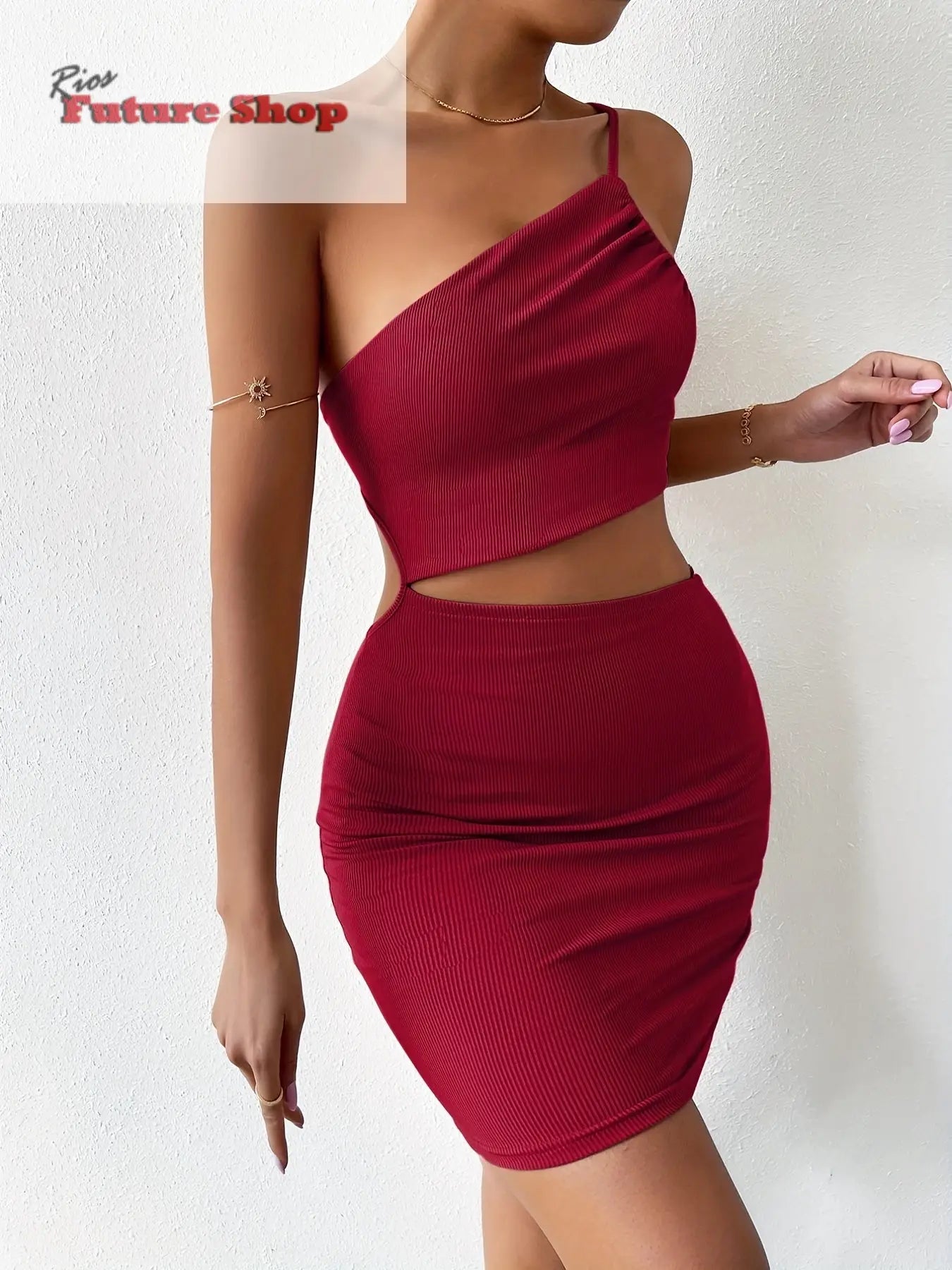 Women's Dresses Solid Sexy Backless One Shoulder DSersALIEXPRESS