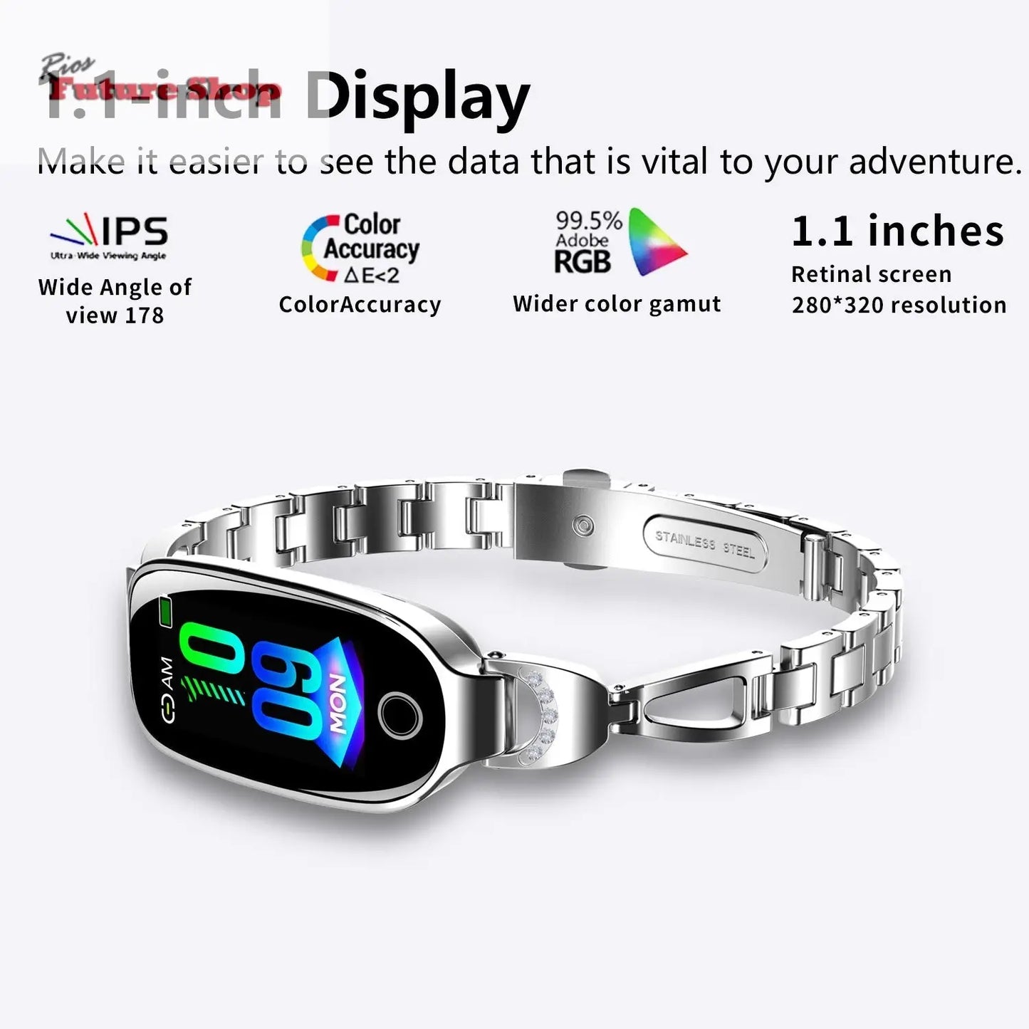 Women's Smart Watch Non-invasive Blood Glucose Menstrual Reminder - Rios Future Shop