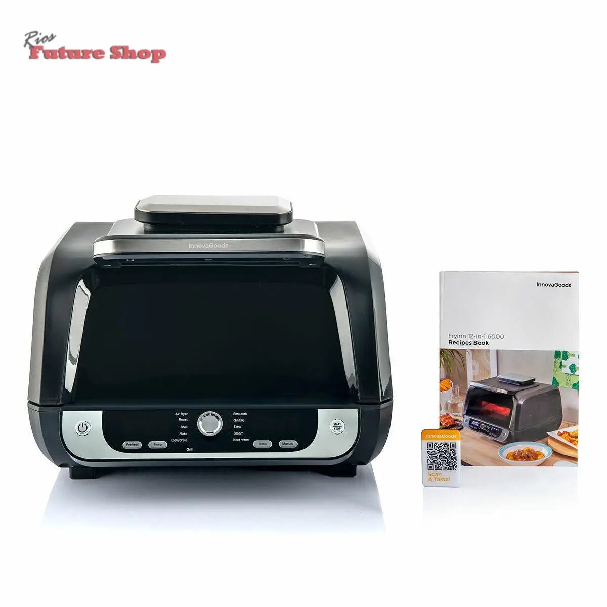 Airfry com Grill, Acessórios e Receitario I 12-1- 3400W 6L - Rios Future Shop