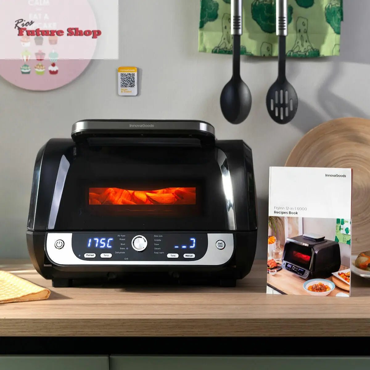 Airfry com Grill, Acessórios e Receitario I 12-1- 3400W 6L - Rios Future Shop