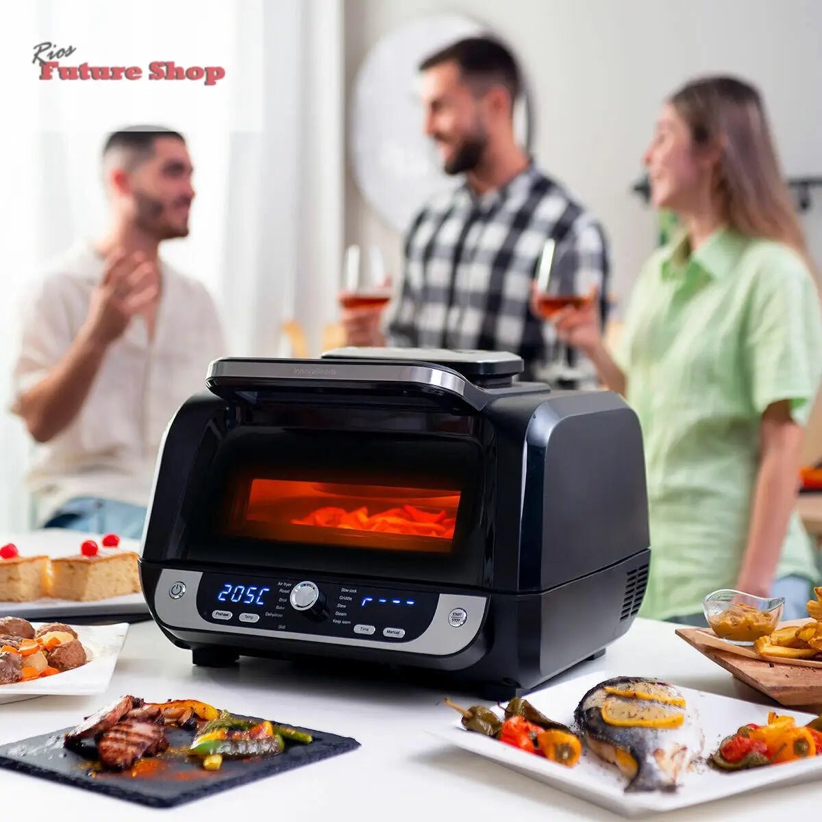 Airfry com Grill, Acessórios e Receitario I 12-1- 3400W 6L - Rios Future Shop