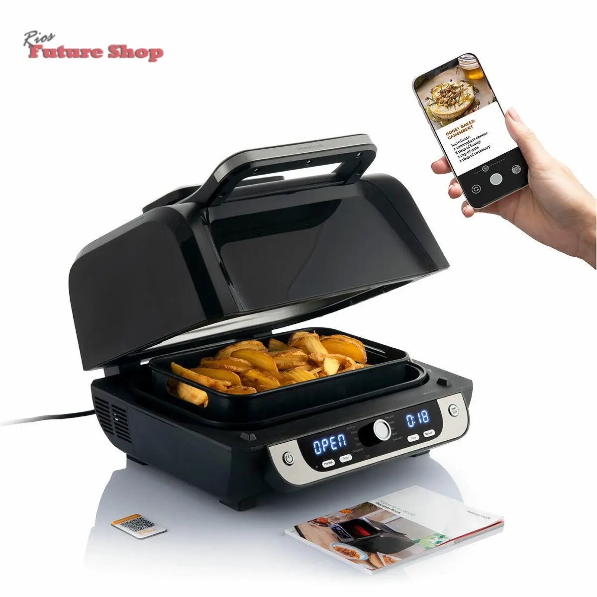 Airfry com Grill, Acessórios e Receitario I 12-1- 3400W 6L - Rios Future Shop