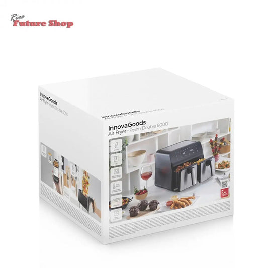 airfry-double-8000-negro-3400-w-aco-inoxidavel-5526462 - Rios Future Shop
