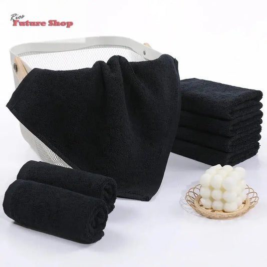 black-towel-cotton-soft-face-towel-6534180 - Rios Future Shop