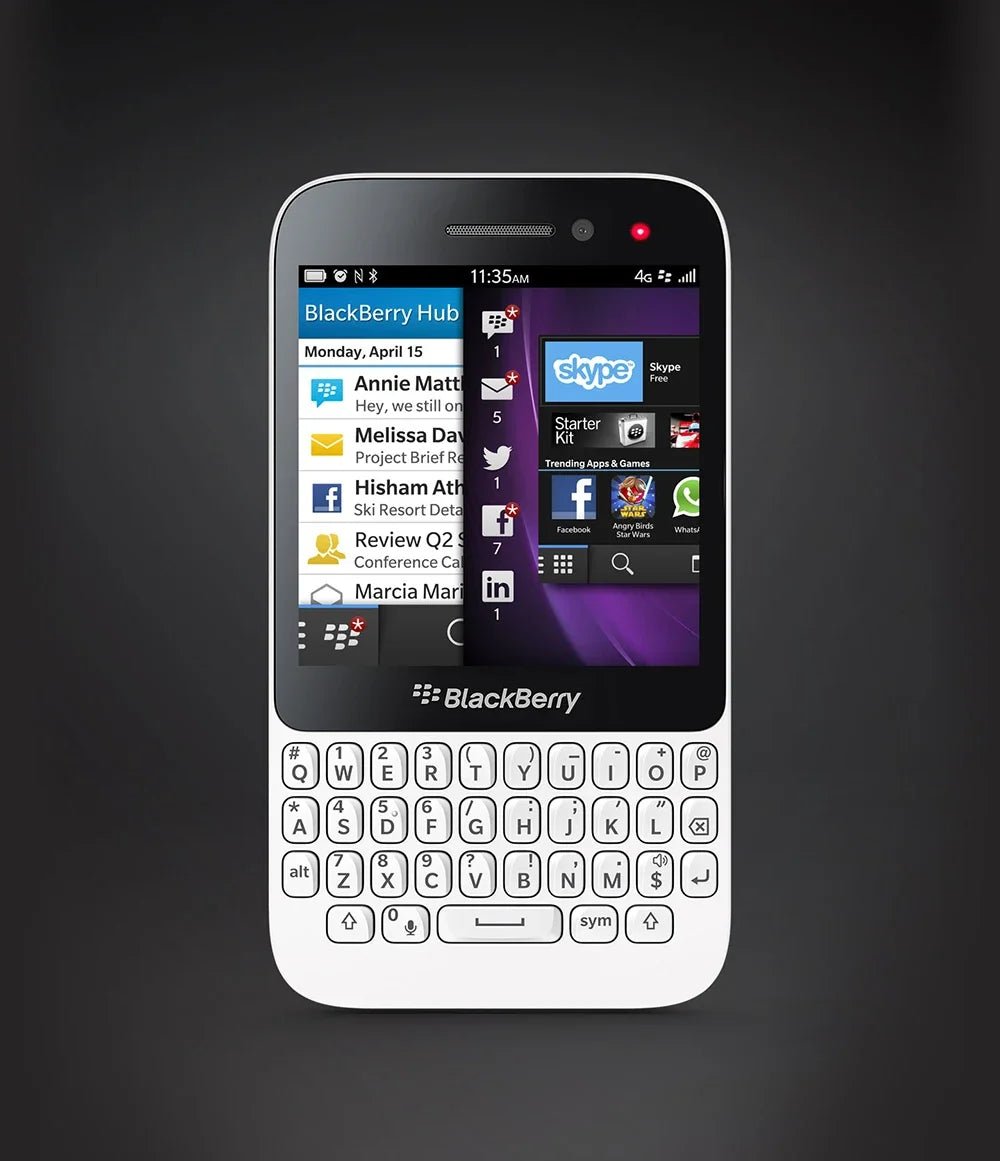 Blackberry Q5 4G Mobile Phone Unlocked 3.1" 2GB RAM 8GB ROM 5MP+2MP WIFI GPS q5 phone QWERTY Keyboard BlackBerryOS cellphone DSersALIEXPRESS