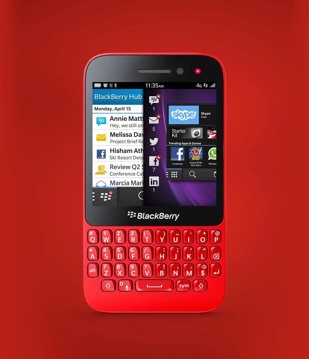 Blackberry Q5 4G Mobile Phone Unlocked 3.1" 2GB RAM 8GB ROM 5MP+2MP WIFI GPS q5 phone QWERTY Keyboard BlackBerryOS cellphone DSersALIEXPRESS
