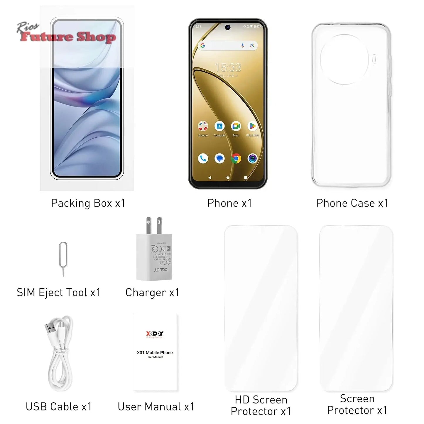 Cell phone,6.5 inch,3GB RAM,64GB ROM - Rios Future Shopmobile