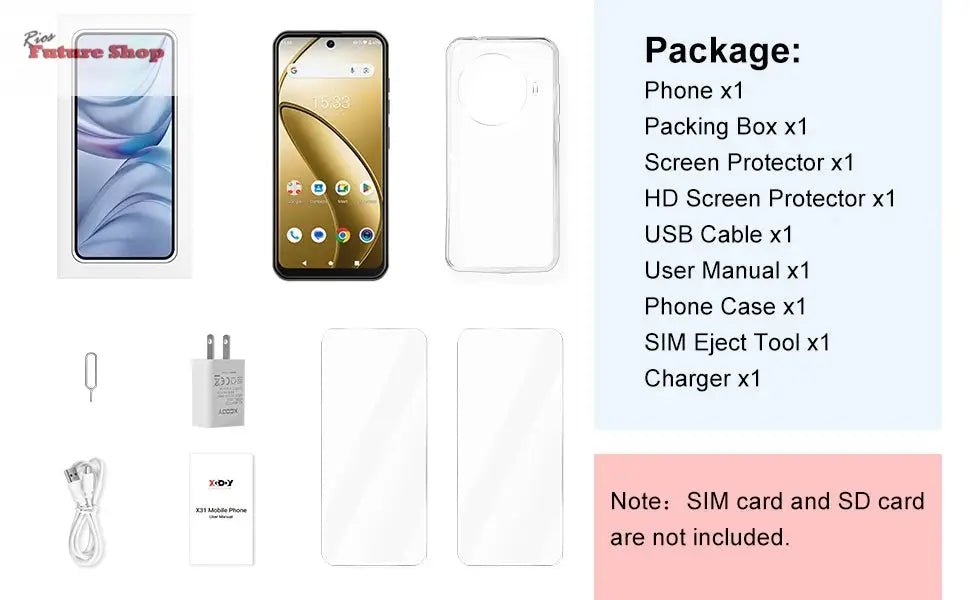 Cell phone,6.5 inch,3GB RAM,64GB ROM - Rios Future Shopmobile