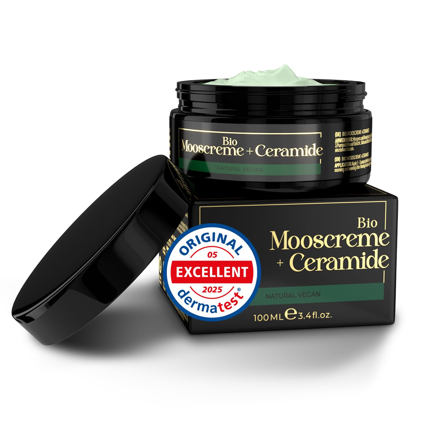 Crema Facial de Acido Hialuronico • 100ml • Crema Hidratante Facial • ORGÁNICA & VEGANO • Cosmética natural y sostenible • con Aloe Vera •Crema hidratante antiedad para hombres y mujeres