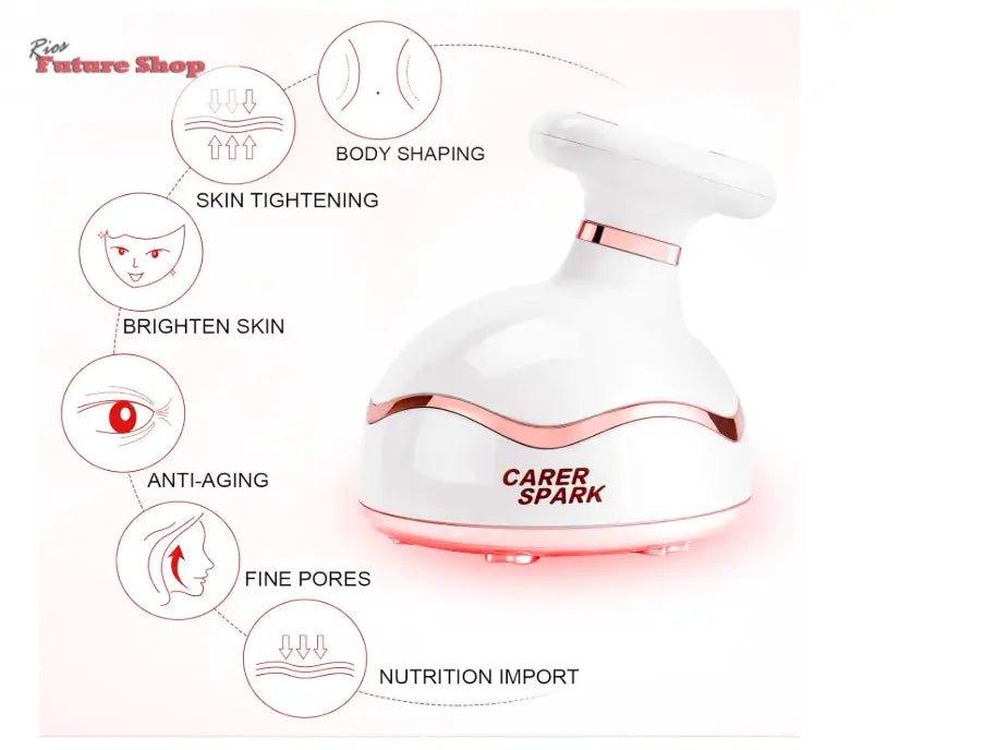 Dispositivo de beleza ultrassónico máquina, corpo de ultra - som 6 em 1 RF EMS fototerapia - Rios Future Shop