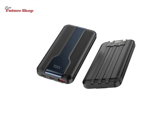 Fonte de Alimentação con Ecrã Digital + Cable – 10,000mAh de Carga Rápida y Precisa - Rios Future Shop