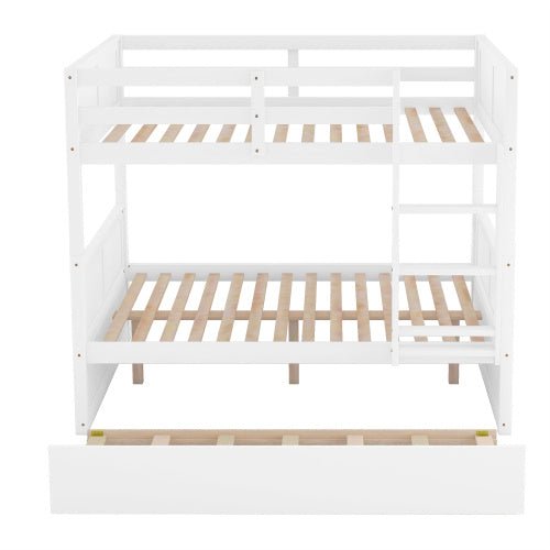 Full Over Full Bunk Bed With Twin Size Trundle - Rios Future Shop
