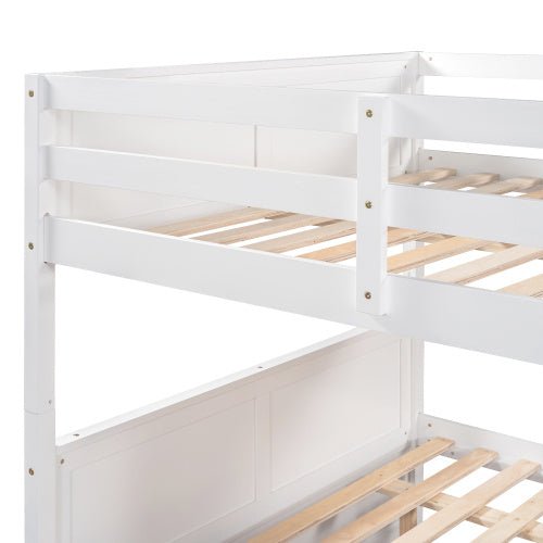 Full Over Full Bunk Bed With Twin Size Trundle - Rios Future Shop