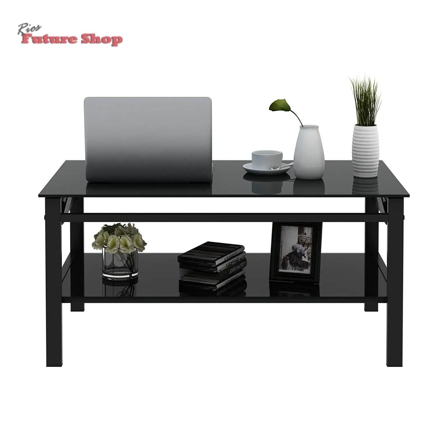 glass-lift-top-coffee-table-2-layer-tempered-glass-modern-simple-black-1770307 - Rios Future Shop