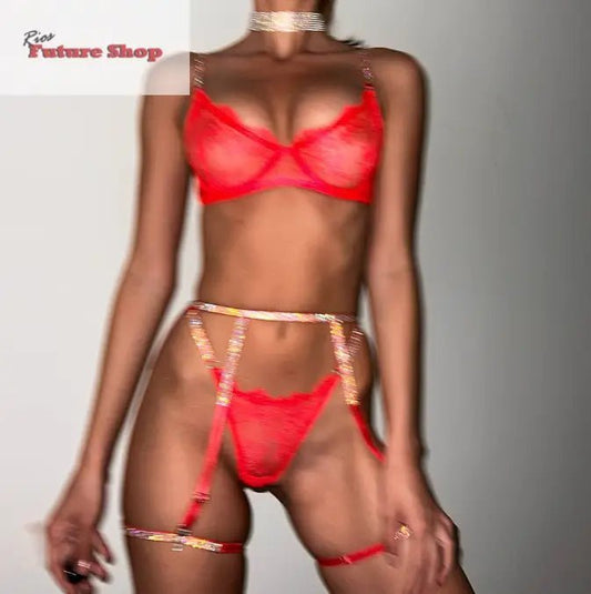 Hot Drill Ribbon Sexy Lingerie - Rios Future Shop