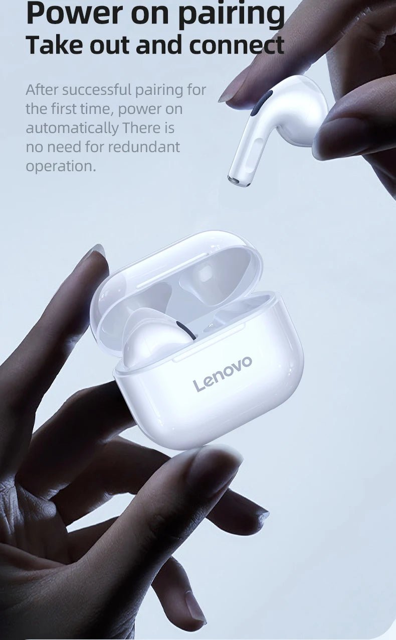 Lenovo lp40 sem fio bluetooth fones de ouvido tws controle toque fone de ouvido jogos hd chamada com microfone 2025 nova escolha - Rios Future Shopairpods