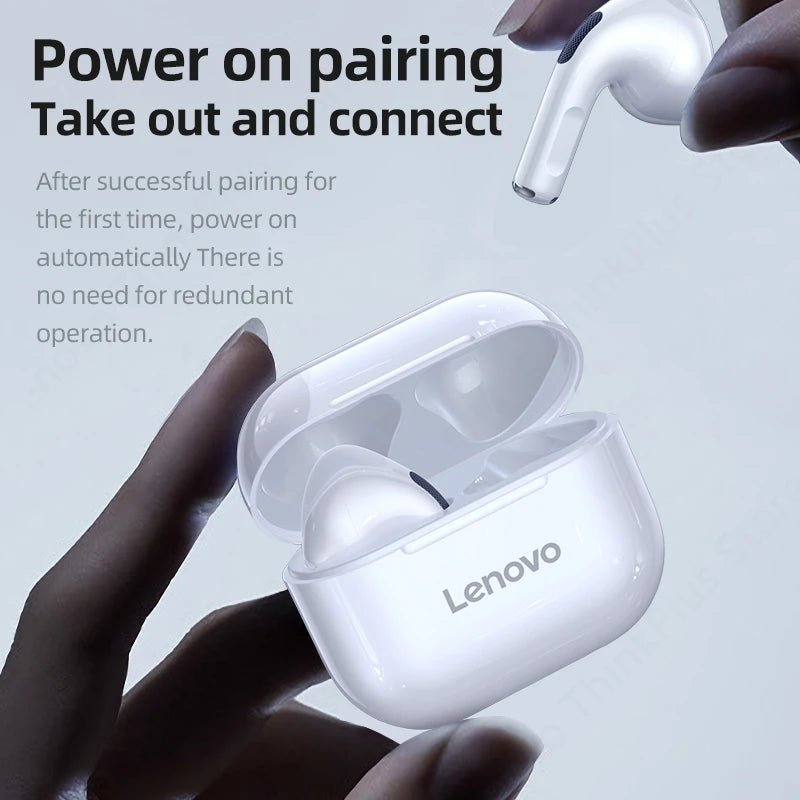 Lenovo lp40 sem fio bluetooth fones de ouvido tws controle toque fone de ouvido jogos hd chamada com microfone 2025 nova escolha - Rios Future Shopairpods