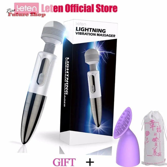 LETEN Vibrator Sex Toy For Women 360 Rotating Handheld Powerful Vibration Massager Cordless Female Masturbator - Rios Future Shop