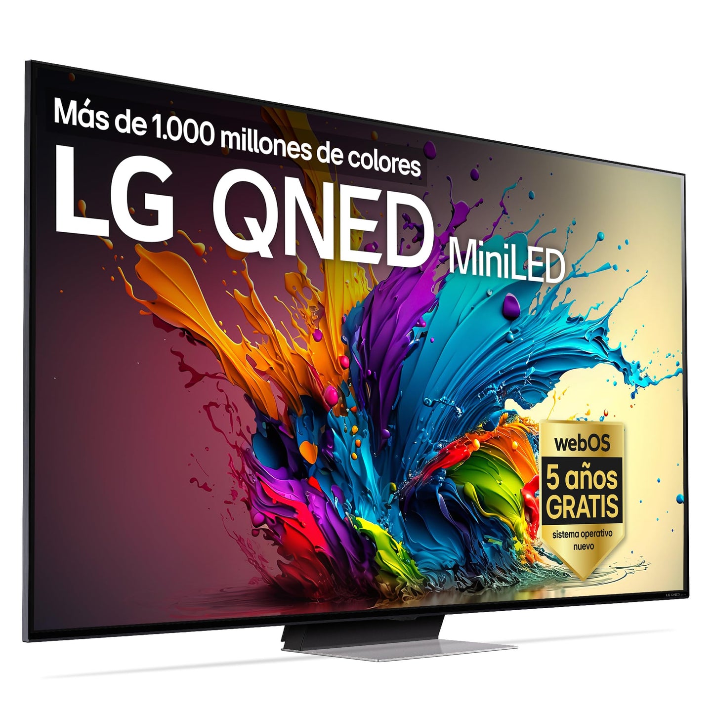 LG 55QNED84A6C Televisão de 55", 4K QNED EVO, Smart TV, WebOS 25, processador potente e inteligente, Super Upscaling, Dolby Dilgital Plus, Alexa/Google Assistant, preto