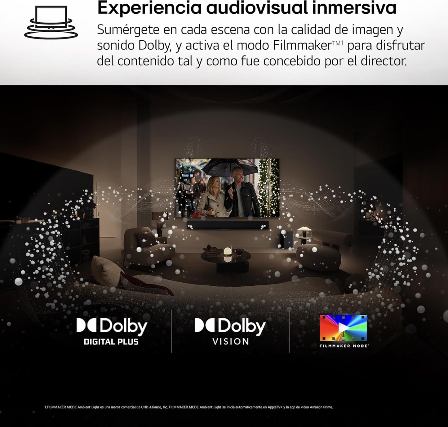 LG 55QNED84A6C Televisão de 55", 4K QNED EVO, Smart TV, WebOS 25, processador potente e inteligente, Super Upscaling, Dolby Dilgital Plus, Alexa/Google Assistant, preto