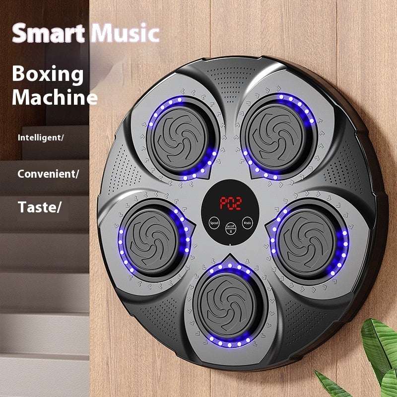 Máquina de boxe com música inteligente, equipamento de treinamento de alvo de parede de boxe para perda de peso em casa - Rios Future Shop