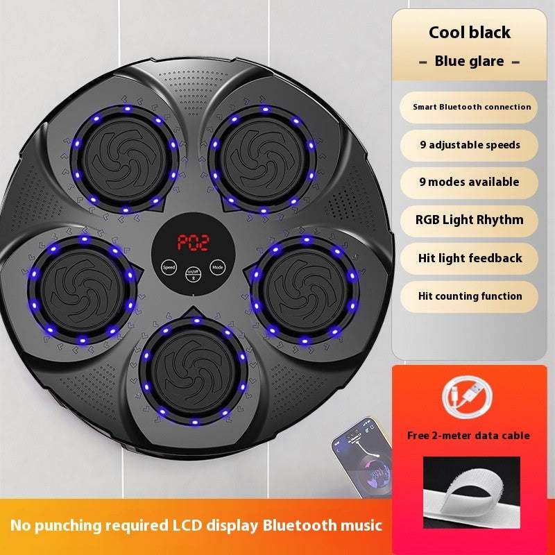 Máquina de boxe com música inteligente, equipamento de treinamento de alvo de parede de boxe para perda de peso em casa - Rios Future Shop