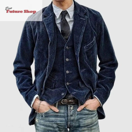 Men's casual fashion solid color jacket for men - Rios Future Shop