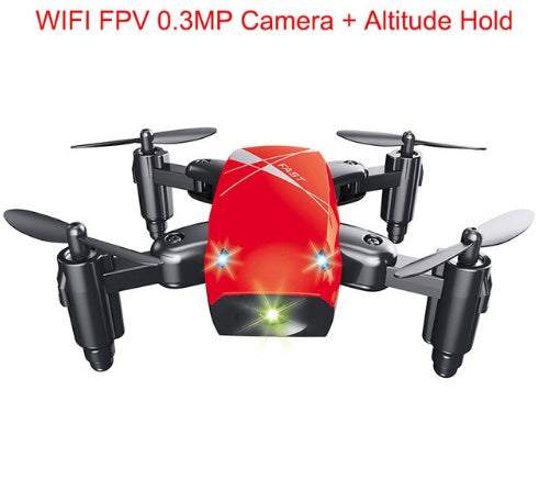 Micro Foldable RC Drone 3D Bearing Steering Wheel Remote Control Quadcopter Toys With Camera WiFi APP Control Helicopter Dron Kids Gift - Rios Future Shop