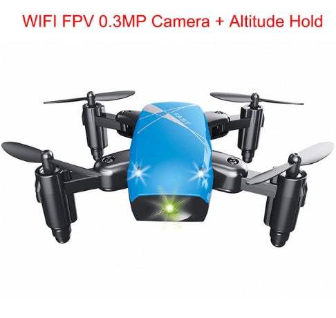 Micro Foldable RC Drone 3D Bearing Steering Wheel Remote Control Quadcopter Toys With Camera WiFi APP Control Helicopter Dron Kids Gift - Rios Future Shop