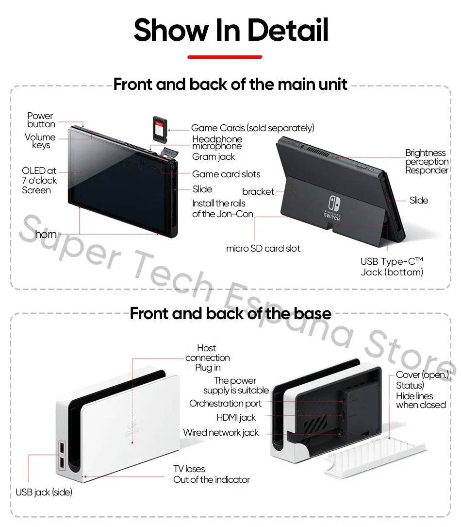 Nintendo Switch OLED Model 7 Inch Screen Video Game - Rios Future Shop