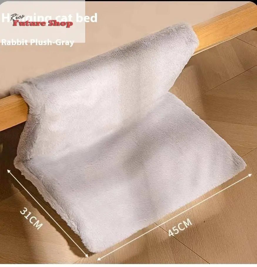 Plush L-shaped Cat Hammock Hanging Cat Nest Pet Products - Rios Future Shop