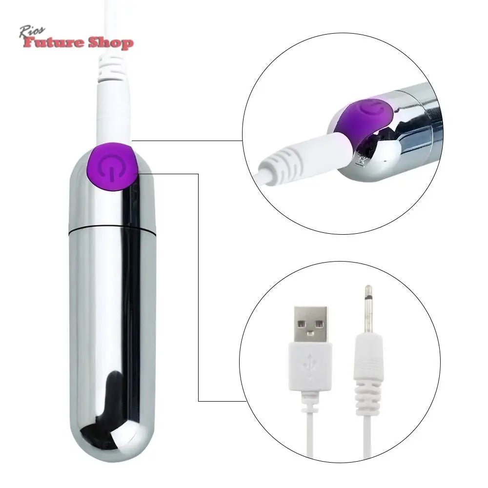 Powerful Mini Bullet Shape Vibrator For Beginners, Waterproof 10 Speeds Vibration Clitoral Stimulation Adult Sex Toys - Rios Future Shop