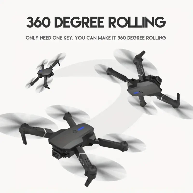 Professional Drone E88 - 4K HD Camera, WiFi FPV &Foldable - Rios Future Shop