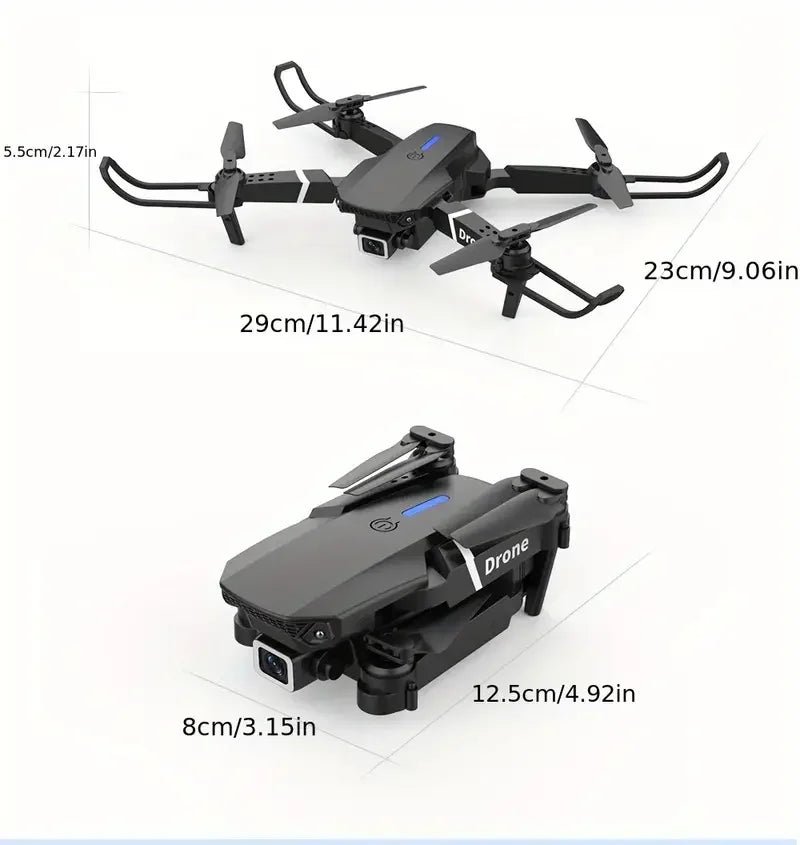 Professional Drone E88 - 4K HD Camera, WiFi FPV &Foldable - Rios Future Shop