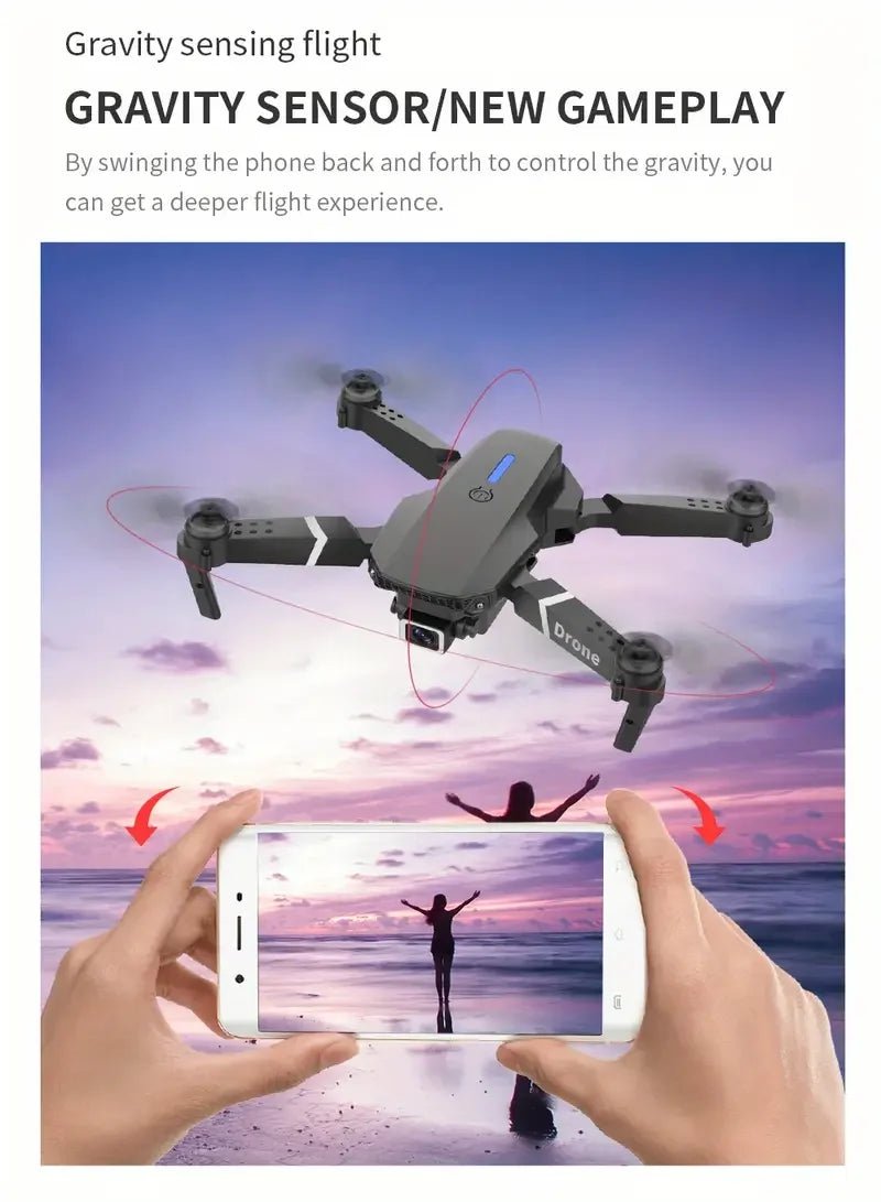 Professional Drone E88 - 4K HD Camera, WiFi FPV &Foldable - Rios Future Shop
