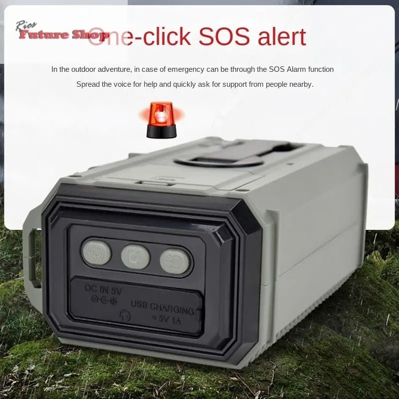 Radio disaster prevention and emergency full band radio solar charging lighting mobile portable radio - Rios Future Shop