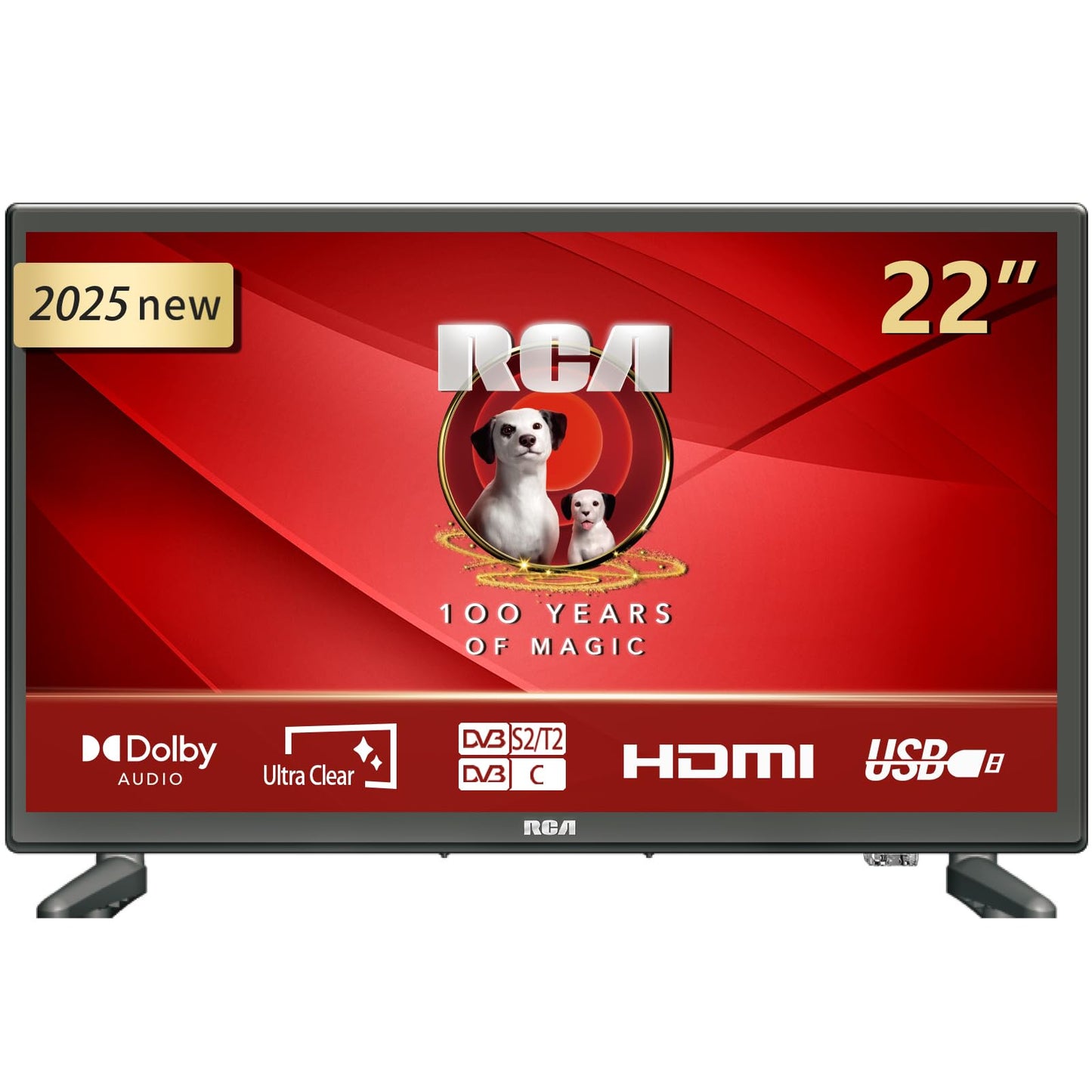 RCA E32 Televisión 32 Pulgadas (81cm) Non Smart LED TV 32" HD,Triple Reducción del Ruido,Modelo de Hotel,Modelo 2024