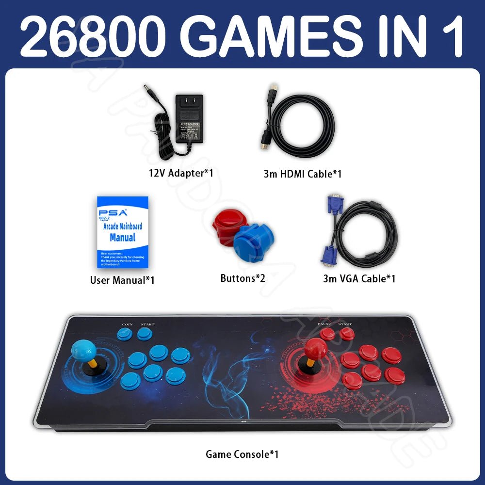 Retro +26800 Arcade Game Machine Dual Joystick - Rios Future Shop