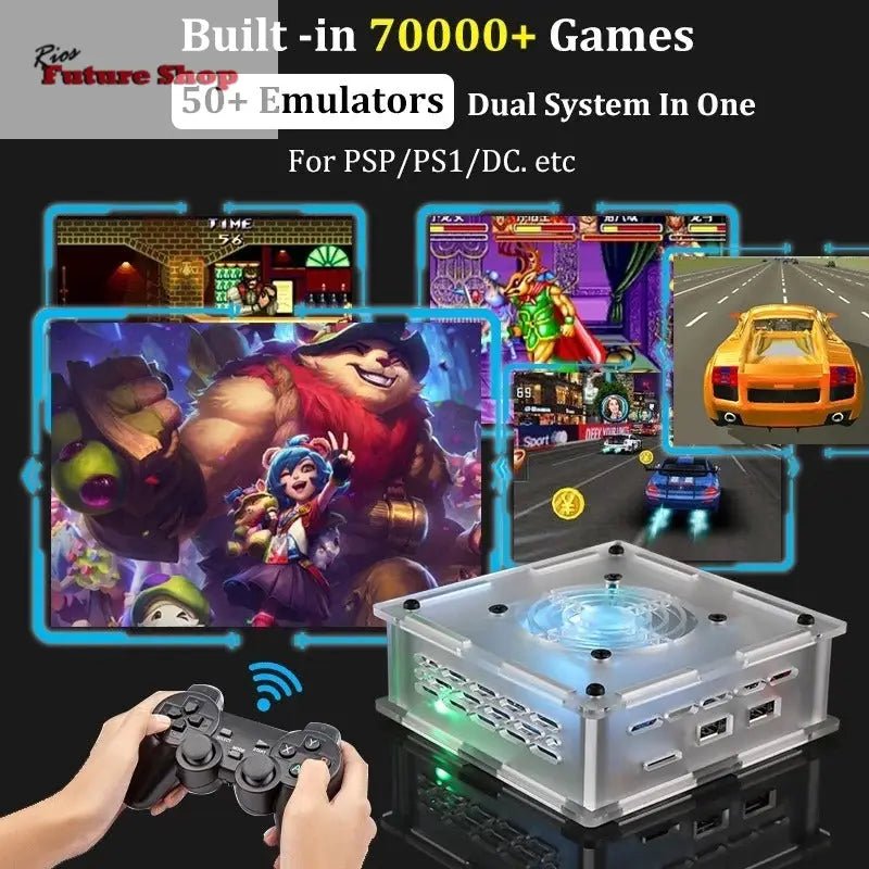 Retro mini video game console with dual systems of PSP/N64 for TV - Rios Future Shop