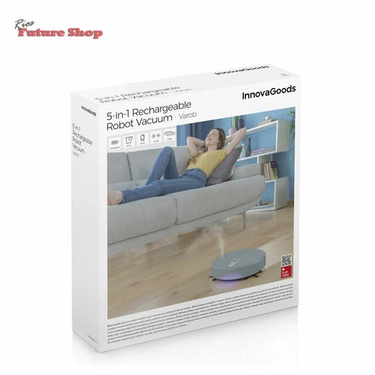Robot Aspirador Recargable Multifunción 5 en 1 RIOS FUTURE SHOP - Rios Future Shop