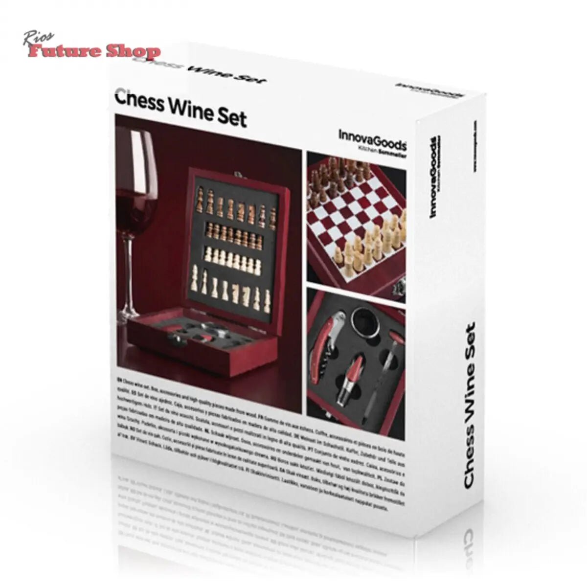 Set de Accesorios para Vino y Ajedrez InnovaGoods 37 Piezas - Rios Future Shop