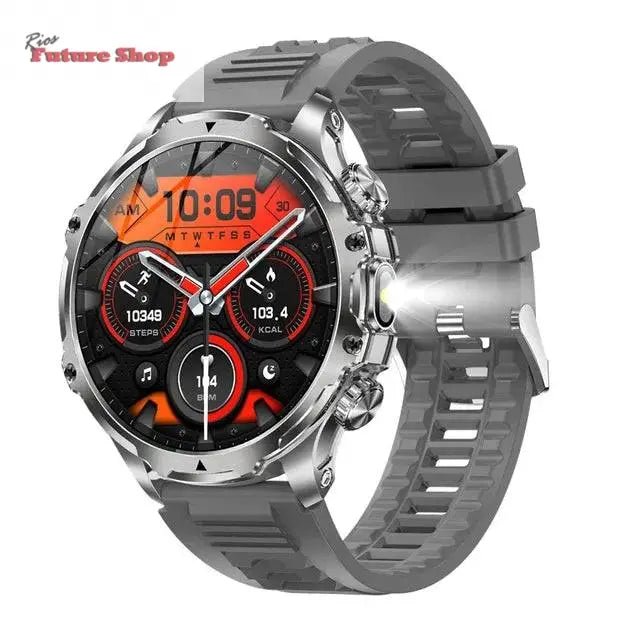 Smart Watch Flashlight Men Outdoors Sports - Rios Future Shop