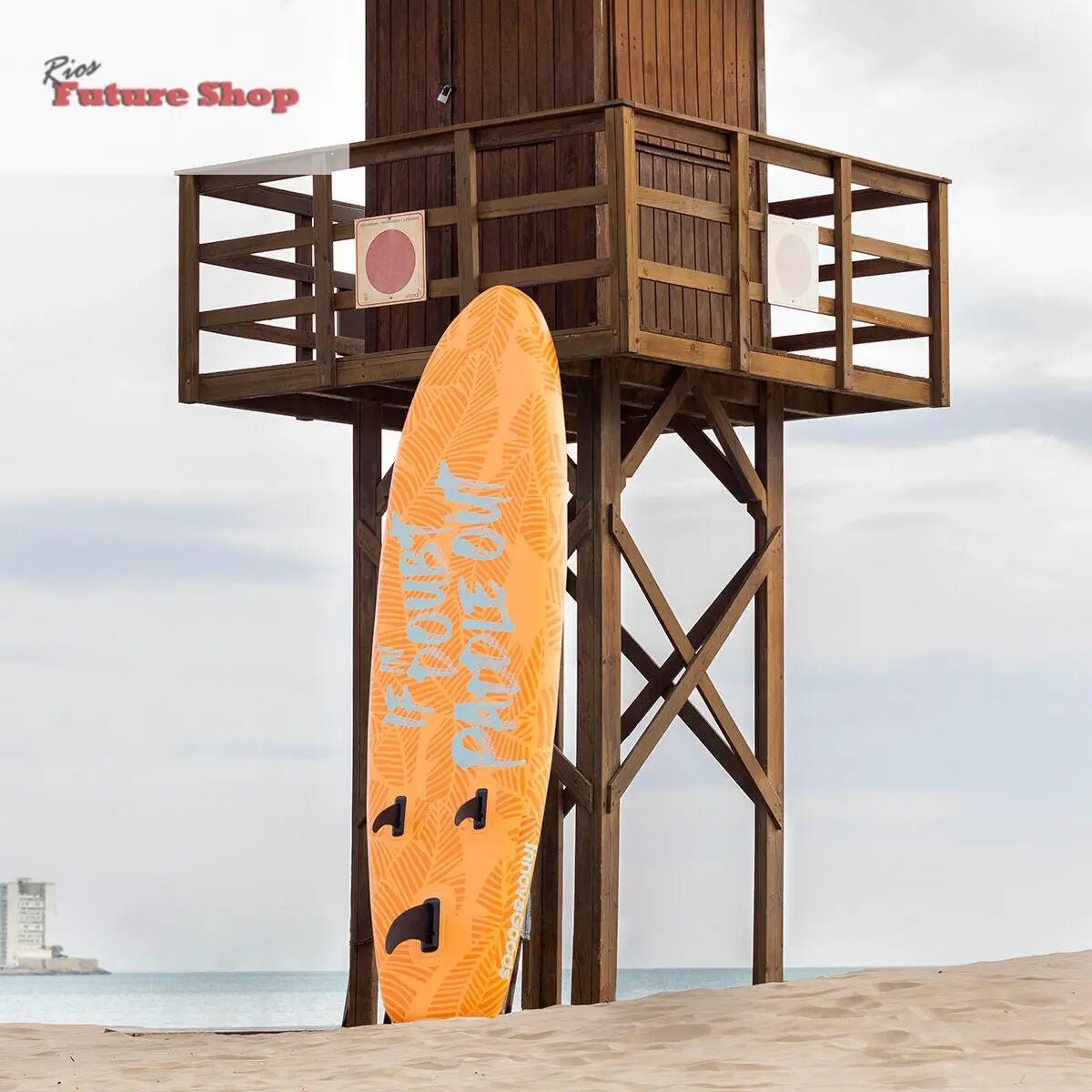 Tabla de Paddle Surf Hinchable 2 en 1 con Asiento y Accesorios Siros InnovaGoods 10'5" 320 cm - Rios Future Shop