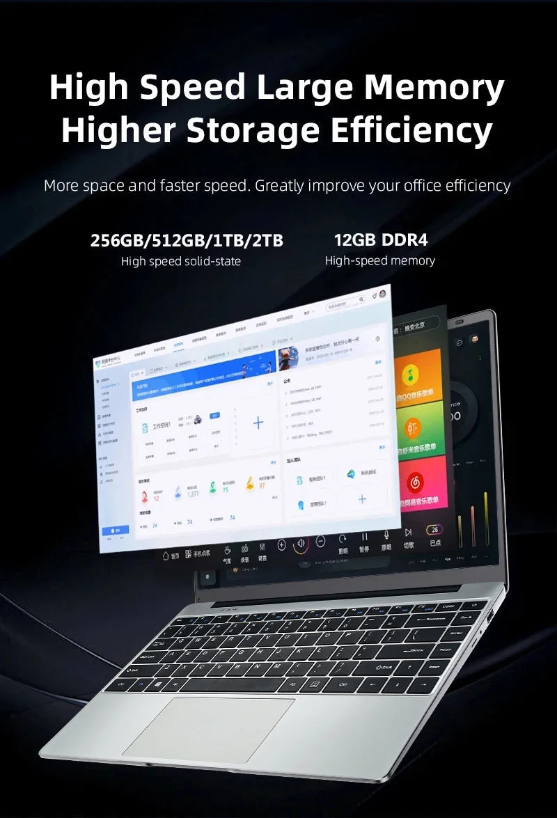 Ultra Slim i7 Laptop Computer PC 14.1" intel Core i7 DSers