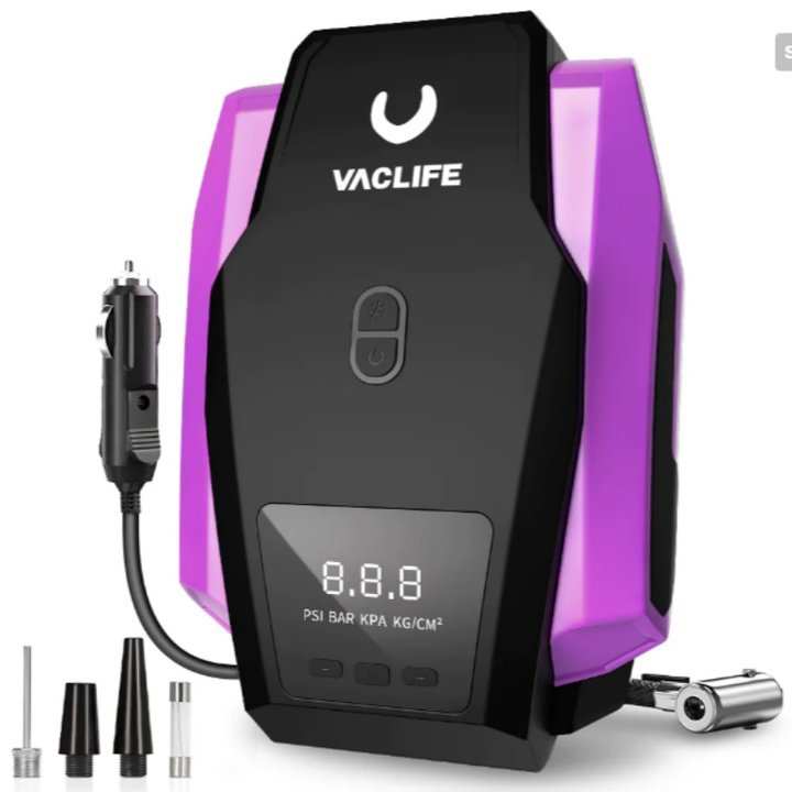 VacLife Air Compressor Tire Inflator, DC 12V Portable Air Compressor - Rios Future Shop