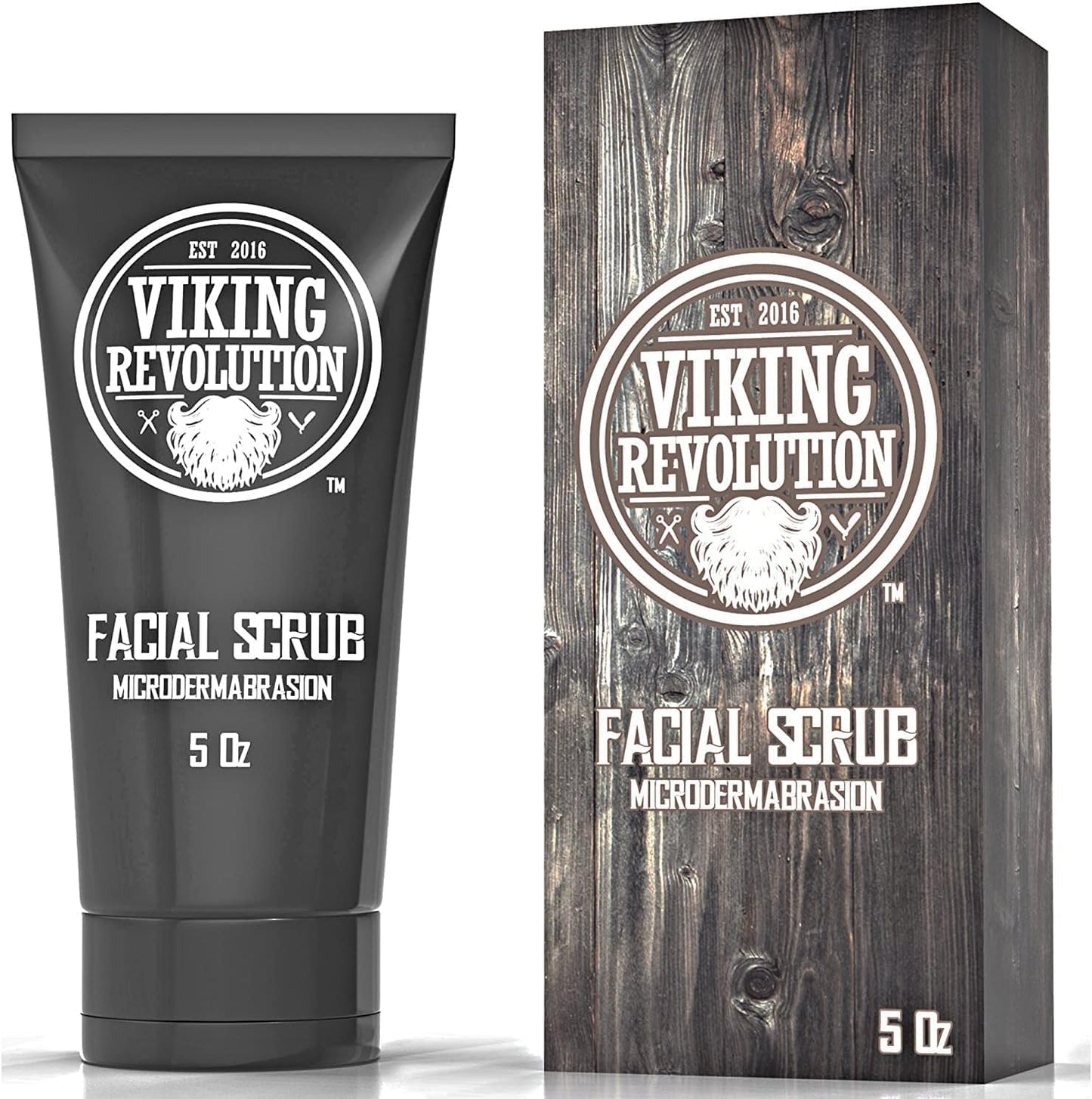 Viking Revolution - Kit de cuidados com a pele para homens - Skin Care homem - presente para homem - inclui creme hidratante, esfoliante facial, espuma de limpeza (142 g) e creme para os olhos (29 g)
