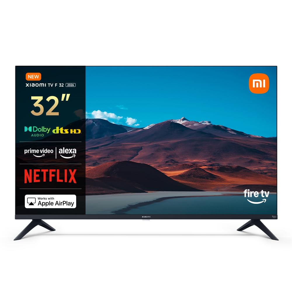 XIAOMI TV F 65, 65 Pulgadas (165 cm), 4K UHD, Smart TV, Fire TV, Control por Voz Alexa, HDR10, MEMC, Modo Game Boost 120Hz,2GB+32GB, Compatible con Apple AirPlay, 2025