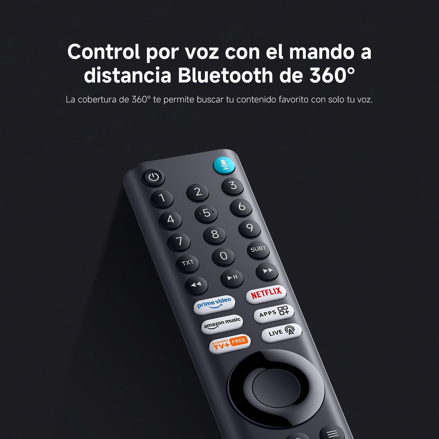 XIAOMI TV F 65, 65 Pulgadas (165 cm), 4K UHD, Smart TV, Fire TV, Control por Voz Alexa, HDR10, MEMC, Modo Game Boost 120Hz,2GB+32GB, Compatible con Apple AirPlay, 2025