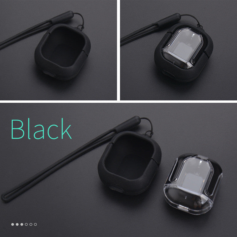 Novo Mini Transparente Sem Fio Bluetooth Headset Display Digital ENC Redução de Ruído Verdadeiro Desporto Música Sem Fio