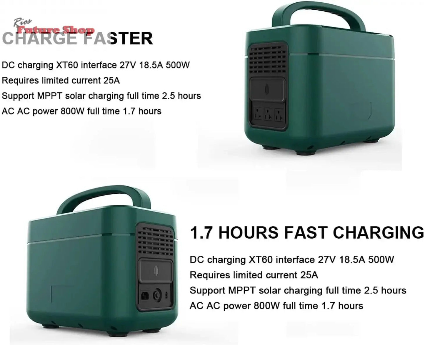 1200W Solar Portable Power Station with Storage DSersALIEXPRESS